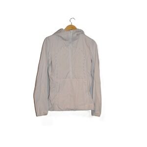 Lululemon Light Cream Primaloft Hooded Anorak Jacket Women's Activewear Size 6/8